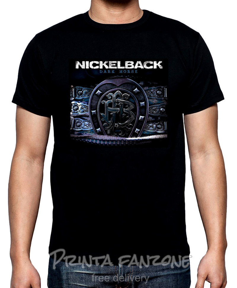 T-SHIRTS Nickelback, Dark horse, men's t-shirt, 100% cotton